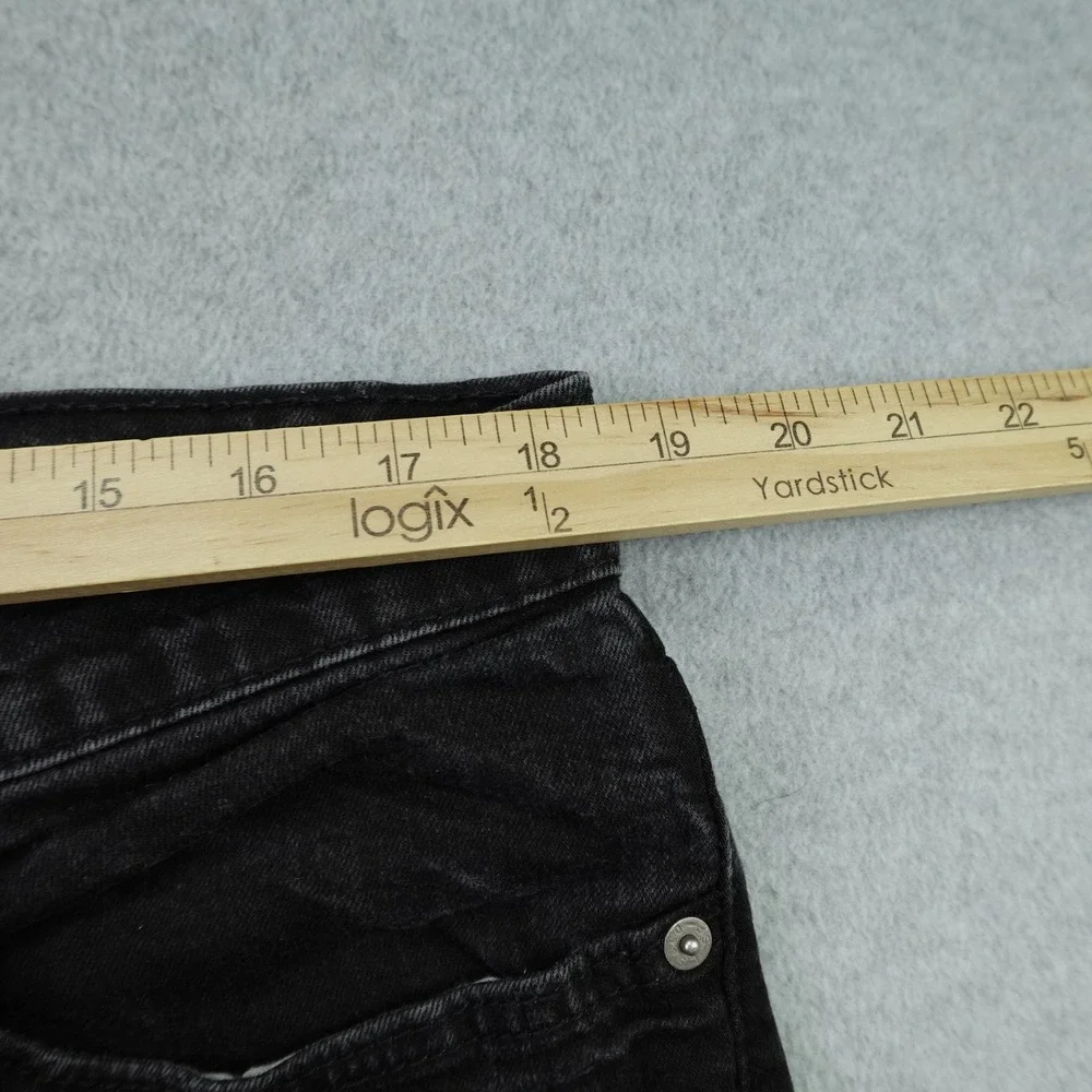 Levi's 502 Jeans Mens 38x32 Black Regular Taper Stretch Denim Jeans 29507-0001